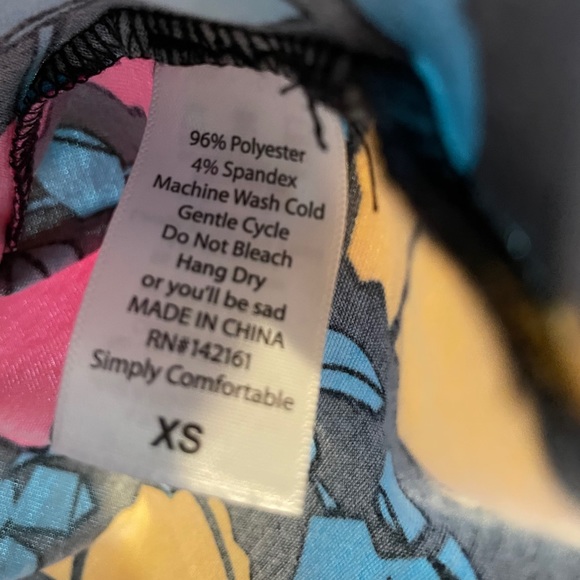 LuLaRoe XS Randy Raglan Top - Picture 3 of 4